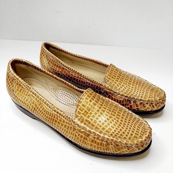 SAS Tripad Flats Loafer Slip-On Shoe 7.5 N Faux Snakeskin Made in USA Comfort - Picture 5 of 10